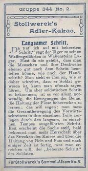 1905 Stollwerck Album 8 Gruppe 344 Soldier Exercises #2 Langsamer Schritt Back