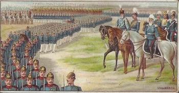 1898 Stollwerck Album 2 Gruppe 36 Military #6 Besuch Kaiser Front