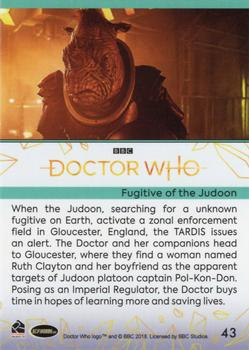 2022 Rittenhouse Doctor Who Series 11 & 12 #43 Fugitive of the Judoon Back