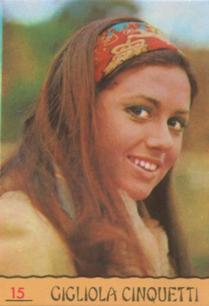 1968 Panini Cantanti #15 Gigliola Cinquetti Front