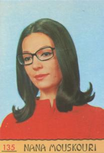 1968 Panini Cantanti #135 Nana Mouskouri Front