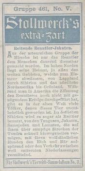 1910 Stollwerck Album 11 Gruppe 461 Camels and Reindeer #5 Reitende Back
