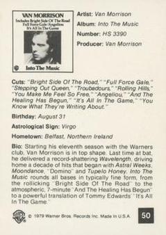 1979 Warner Brothers Records #50 Van Morrison Back
