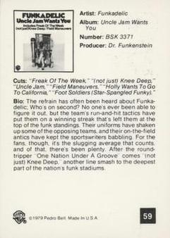 1979 Warner Brothers Records #59 Funkadelic Back