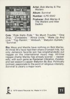 1979 Warner Brothers Records #71 Bob Marley & The Wailers Back