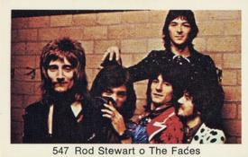 1974 Samlarsaker Popbilder (Swedish) #547 Rod Stewart o The Faces Front