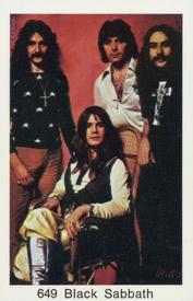 1974 Samlarsaker Popbilder (Swedish) #649 Black Sabbath Front
