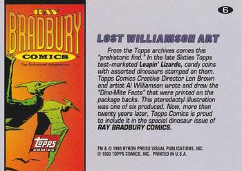 1993 Topps Ray Bradbury Comics Promos #6 Lost Williamson art Back
