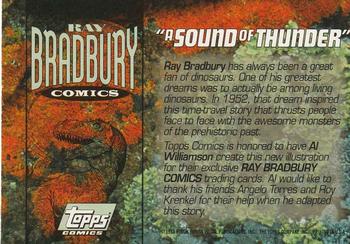 1993 Topps Ray Bradbury Comics Promos #NNO A Sound of Thunder Back