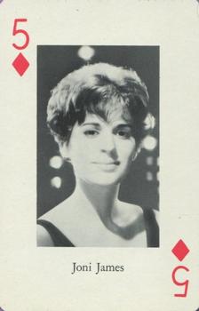 1966 Heather Pop Music Playing Cards #5♦️ Joni James Front
