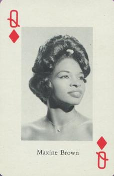 1966 Heather Pop Music Playing Cards #Q♦️ Maxine Brown Front