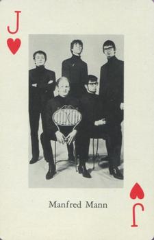 1966 Heather Pop Music Playing Cards #J♥️ Manfred Mann Front