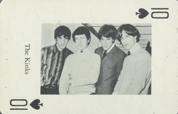 1966 Heather Pop Music Playing Cards #10♠️ The Kinks Front