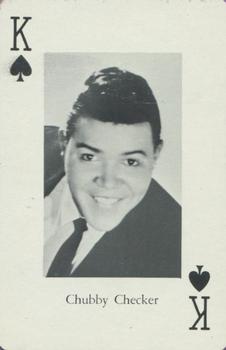 1966 Heather Pop Music Playing Cards #K♠️ Chubby Checker Front