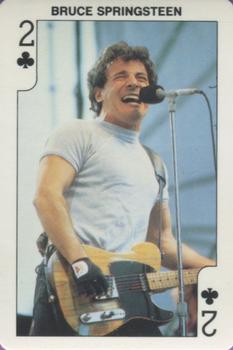 1986 Dandy Rock'n Bubble Playing Cards #2♣️ Bruce Springsteen Front
