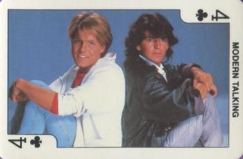 1986 Dandy Rock'n Bubble Playing Cards #4♣️ Modern Talking Front