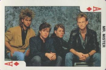 1986 Dandy Rock'n Bubble Playing Cards #A♦️ Mr. Mister Front