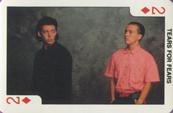 1986 Dandy Rock'n Bubble Playing Cards #2♦️ Tears for Fears Front