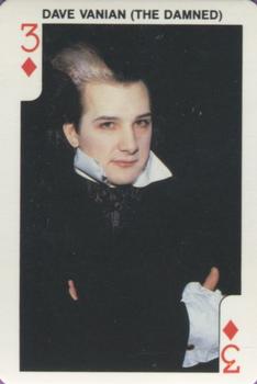 1986 Dandy Rock'n Bubble Playing Cards #3♦️ Dave Vanian (The Damned) Front