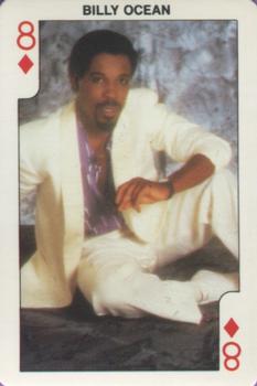 1986 Dandy Rock'n Bubble Playing Cards #8♦️ Billy Ocean Front