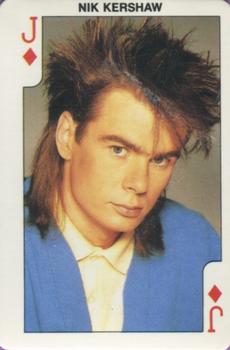1986 Dandy Rock'n Bubble Playing Cards #J♦️ Nik Kershaw Front