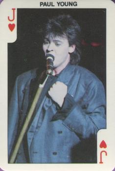 1986 Dandy Rock'n Bubble Playing Cards #J♥️ Paul Young Front