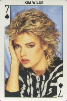 1986 Dandy Rock'n Bubble Playing Cards #7♠️ Kim Wilde Front
