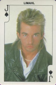 1986 Dandy Rock'n Bubble Playing Cards #J♠️ Limahl Front