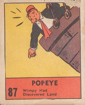 1937 Big Little Series (R23) #87 Popeye Front