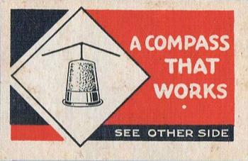 1930 O-Pee-Chee Trick Cards (V305) #NNO A Compass That Works Front