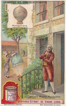 1921 Liebig Les Origines des Grandes Decouvertes (Great Discoveries) (French Text) (F1124, S1126) #NNO Joseph-Michel Montgolfier Front