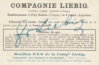 1921 Liebig Histoire du Gaz (The Story of Gas) (French Text) (F1117, S1118) #1 Les feud Back