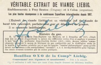 1921 Liebig Histoire du Gaz (The Story of Gas) (French Text) (F1117, S1118) #2 Le Professeur Back
