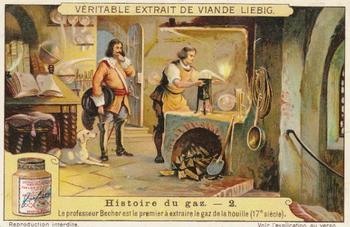 1921 Liebig Histoire du Gaz (The Story of Gas) (French Text) (F1117, S1118) #2 Le Professeur Front