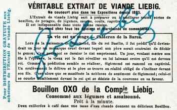 1906 Liebig Tragedies Celebres (Famous Tragedies) (French Text) (F870, S871) #NNO Calderon de La Barca Back