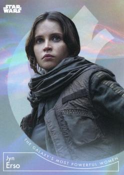 2022 Topps Online Star Wars: The Galaxy’s Most Powerful Women #9 Jyn Erso Front