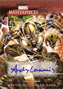 2008 Upper Deck Marvel Masterpieces 3 - Writer Autographs #AL Andy Lanning Front