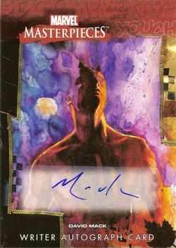 2008 Upper Deck Marvel Masterpieces 3 - Writer Autographs #DM-1 David Mack Front