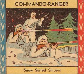 1940 W.H. Brady Co. Commando-Ranger (R34) #CR-7 Snow Suited Snipers Front