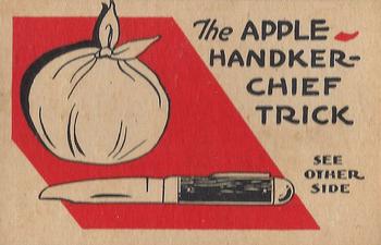 1930 General Gum Trick Cards (R155) #NNO The Apple Handkerchief Trick Front