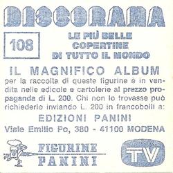 1981 Panini Discorama #108 Dori Ghezzi Back