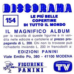 1981 Panini Discorama #154 Tommy Back