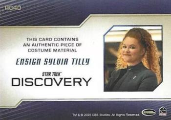 2022 Rittenhouse Star Trek: Discovery Season Three - Relics #RC40 Ensign Sylvia Tilly Back