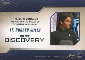 2022 Rittenhouse Star Trek: Discovery Season Three - Relics #RC42 Lt. Audrey Willa Back