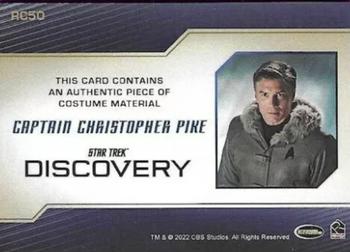 2022 Rittenhouse Star Trek: Discovery Season Three - Relics #RC50 Captain Christopher Pike Back