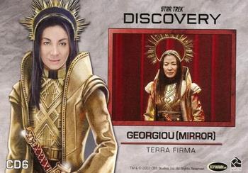 2022 Rittenhouse Star Trek: Discovery Season Three - Costume Designs #CD6 Philippa Georgiou Back