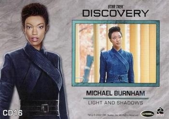 2022 Rittenhouse Star Trek: Discovery Season Three - Costume Designs #CD16 Michael Burnham Back