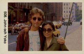 1980 Samlarsaker Popbilder (Swedish) #508 John Lennon / Yoko Ono Front