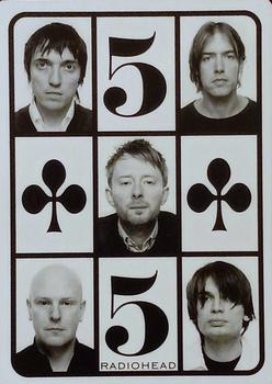 2012 Capitol Records Playing Cards #5♣️ Radiohead Front