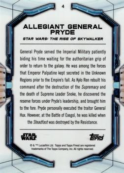 2022 Topps Finest Star Wars #4 Allegiant General Pryde Back